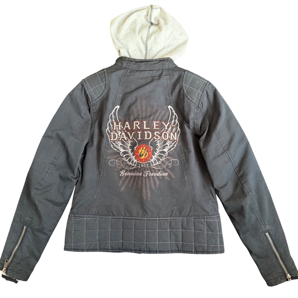 Harley-Davidson Women's 3-in-1 Jacket with Removable Hoodie Insert 2 PCS‎ Medium